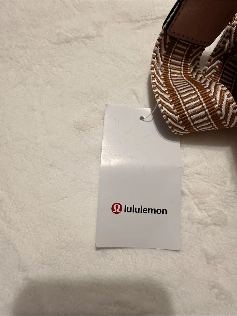 lululemon athletica Blush Quilted Chevron Crossbody with Patterned Strap